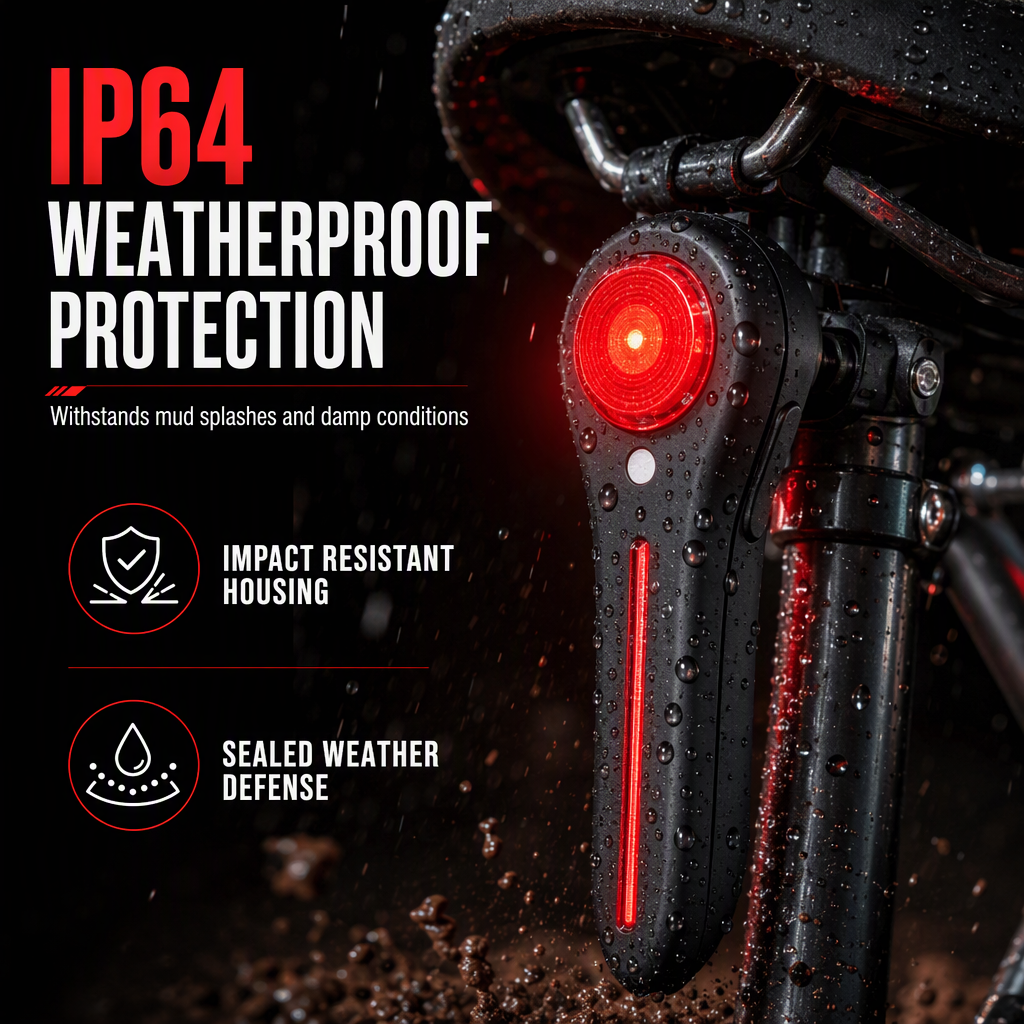 ⏳🔥LIMITED-TIME 50% OFF! ⏰⚡ Rechargeable Bicycle Brake Taillight – Smart Brake Alert, Weatherproof, Easy Install 🚴✨
