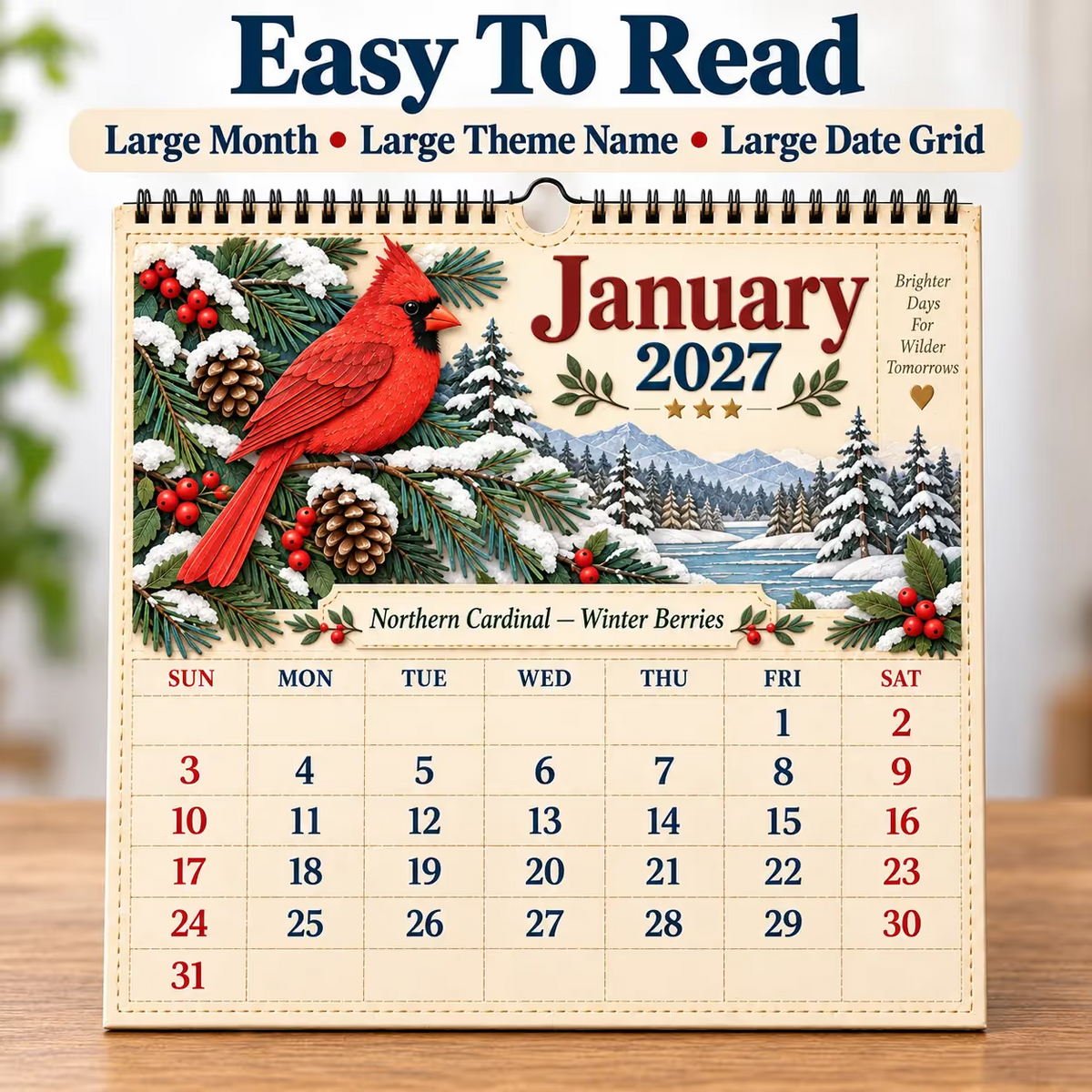 2027 Birds of America Wall Calendar