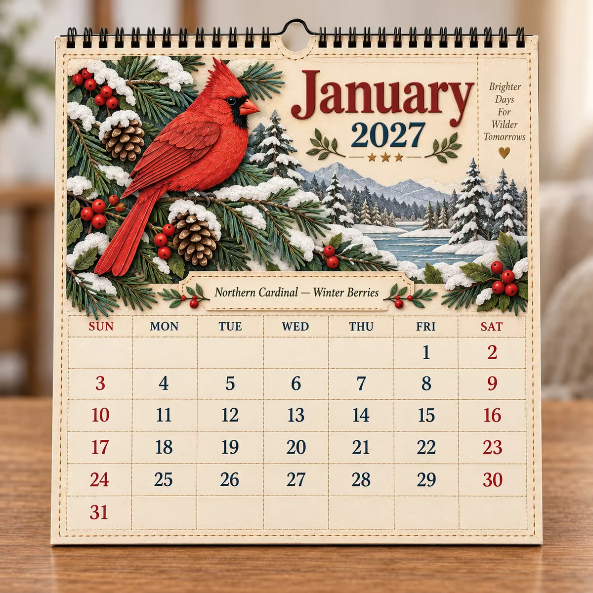 2027 Birds of America Wall Calendar