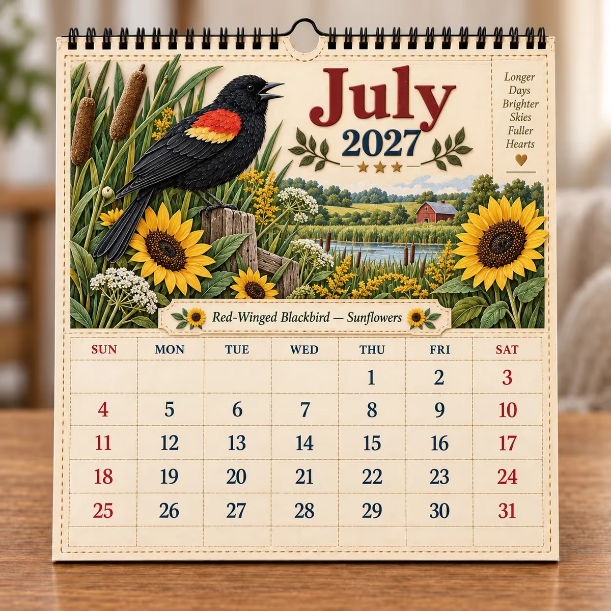2027 Birds of America Wall Calendar
