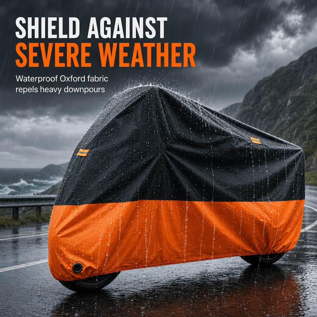 ⏳ Limited-Time Offer: 49% Off ⏰ Waterproof Motorcycle Cover with Lock Hole