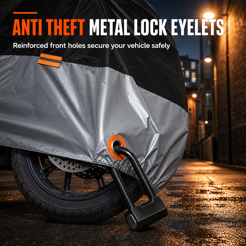 ⏳ Limited-Time Offer: 49% Off ⏰ Waterproof Motorcycle Cover with Lock Hole