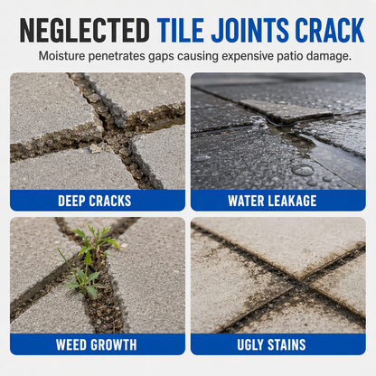 🥳2026 HOT SALE🥳💞50K+ SOLD! 🧱☔ 50% OFF! Water-Based Tile Grout – weather-resistant, quick-drying, fills patio & walkway joints. Stops weeds & cracks, keeps outdoor tiles sealed! 🛡️✅