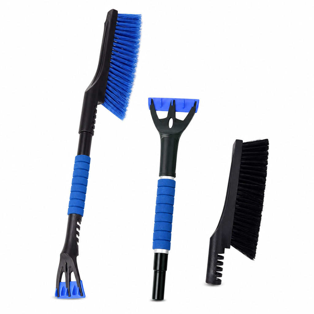 Extendable Car Snow Shovel with Snow Brush & Scraper