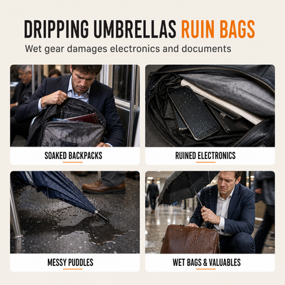 ☔ Absorbent Folding Umbrella Storage Sleeve