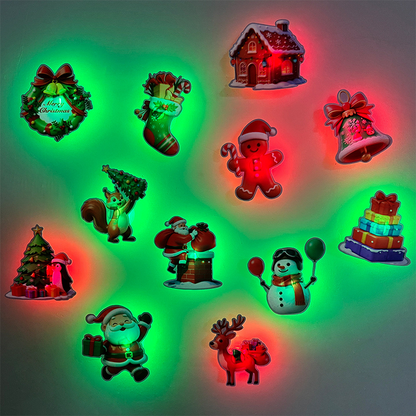 🎄 Light-Up Christmas Wall Decals