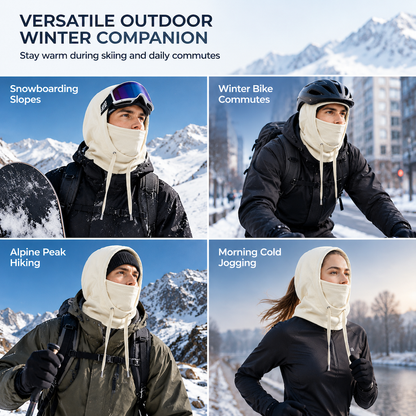 🥳2026 HOT SALE🥳💞50K+ SOLD! 🧣❄️ 50% OFF! 3-in-1 Winter Balaclava – windproof fleece covers head, neck, face & ears. Adjustable fit for skiing, cycling & cold weather! 🛡️💪