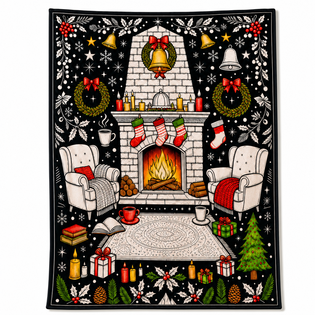 DIY Christmas Coloring Blanket