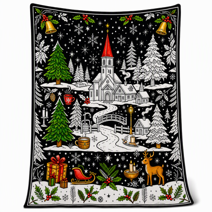 DIY Christmas Coloring Blanket