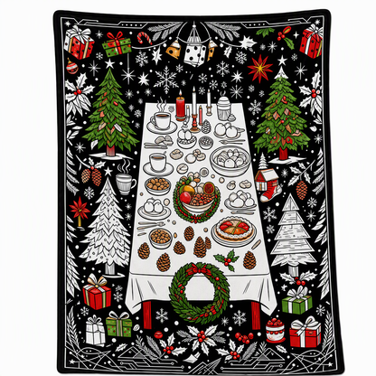 DIY Christmas Coloring Blanket