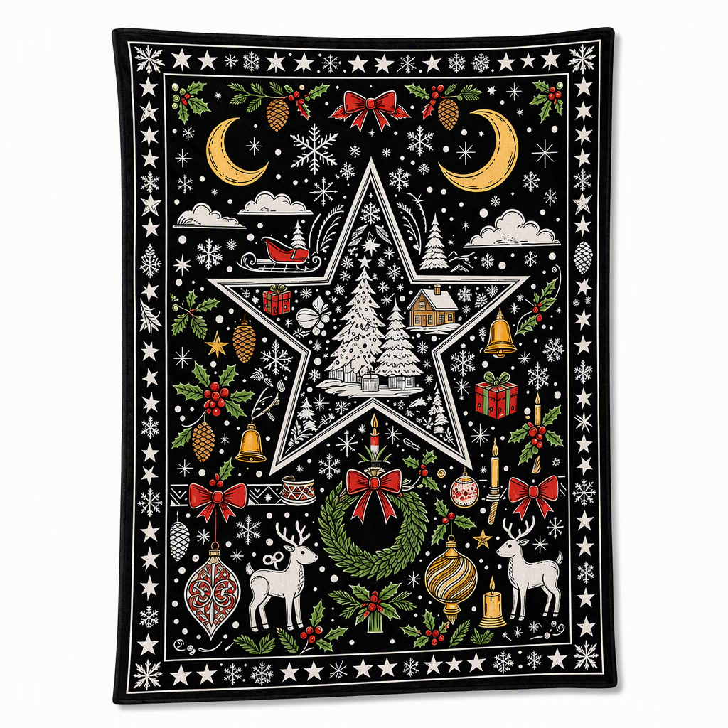 DIY Christmas Coloring Blanket