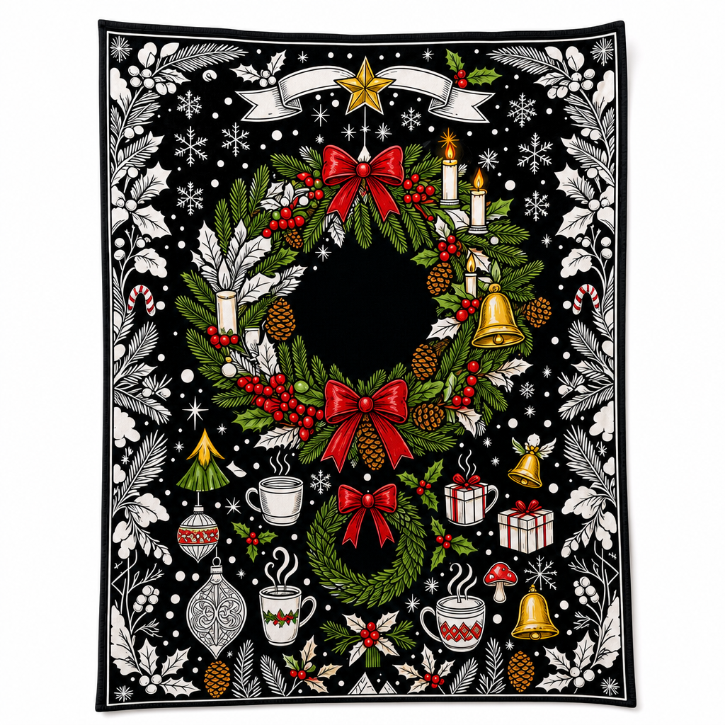DIY Christmas Coloring Blanket