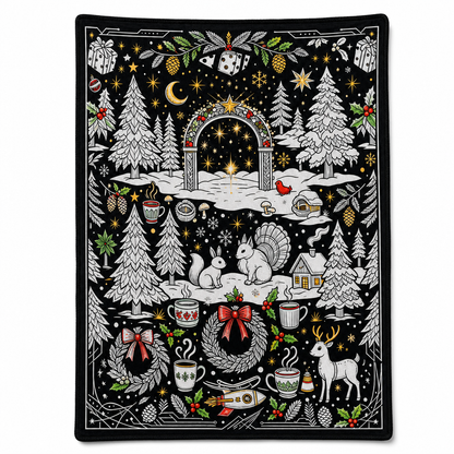 DIY Christmas Coloring Blanket