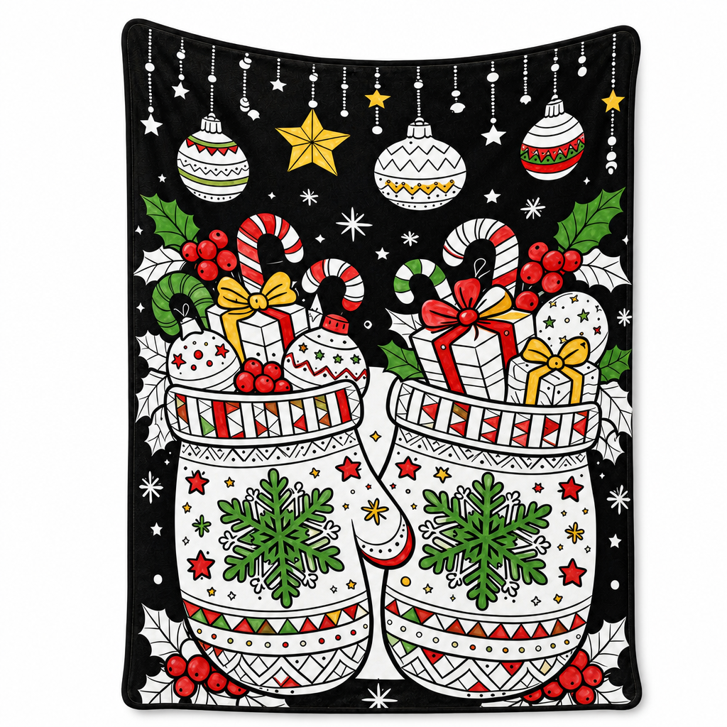DIY Christmas Coloring Blanket