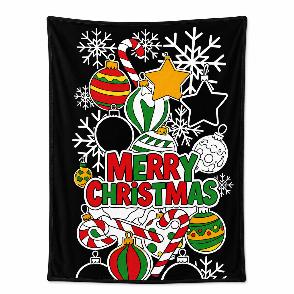 DIY Christmas Coloring Blanket