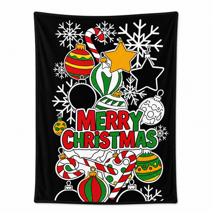 DIY Christmas Coloring Blanket