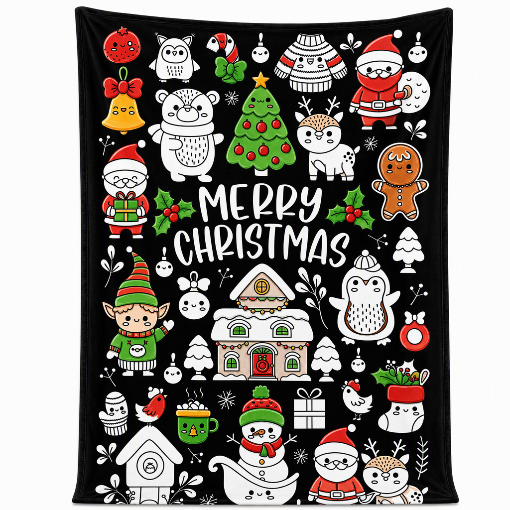DIY Christmas Coloring Blanket