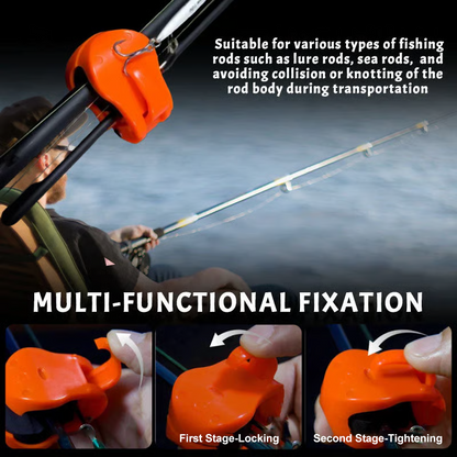 🎣Buy 1 Get 1 Free ! Multifunctional Fishing Rod Holder Clips – Secure Rod Fastener Clamps, Anti-Tangle Fishing Pole Organizer for Transport, Storage & Fishing Trips