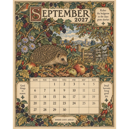Storybook Wall Calendar for Home