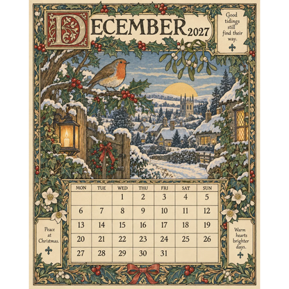Storybook Wall Calendar for Home