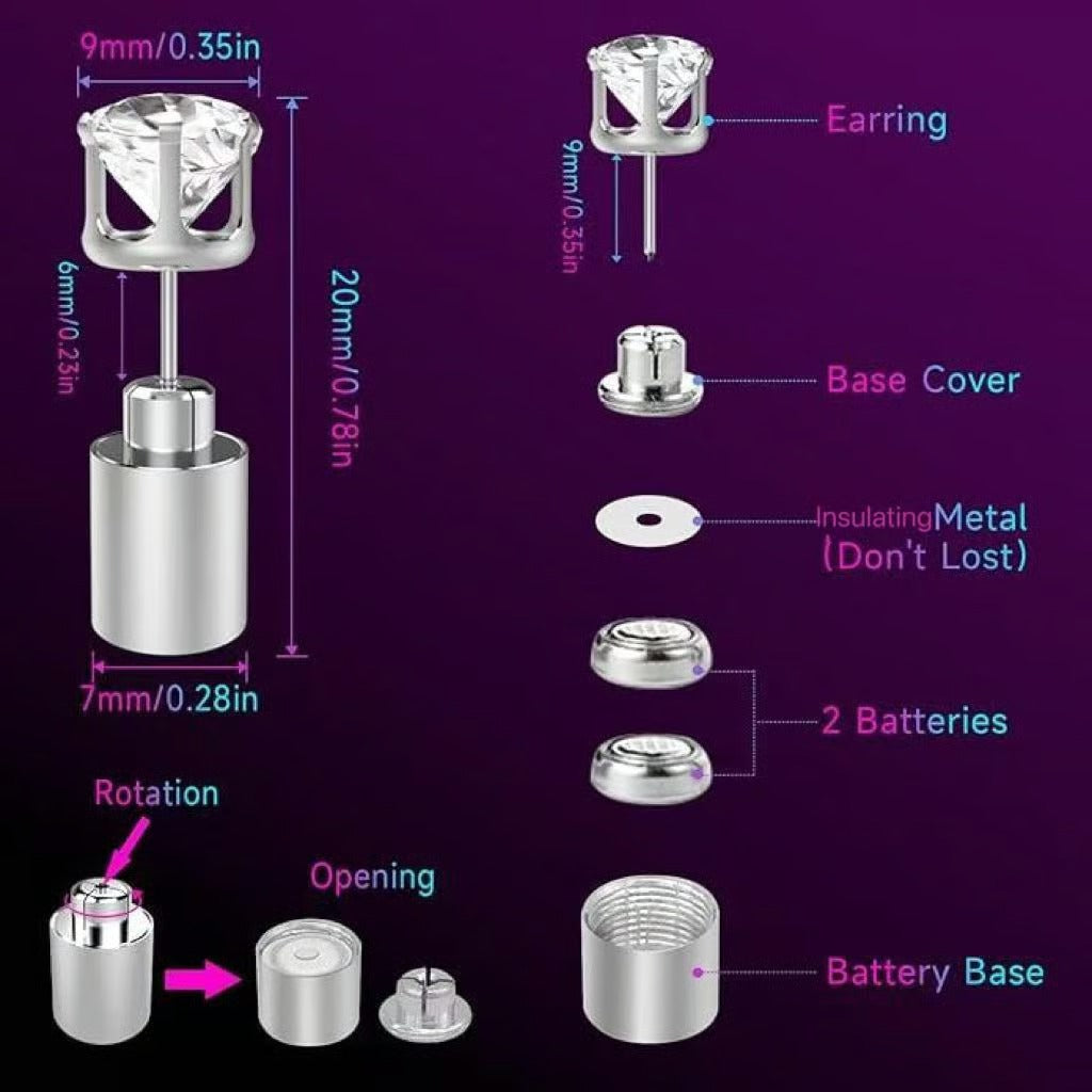 Light Up LED Stud Earrings