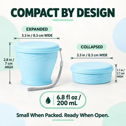 ⏳Limited-time 50% off⏰Collapsible Travel Cup — Compact, Ultralight & Easy to Carry🥤🎒