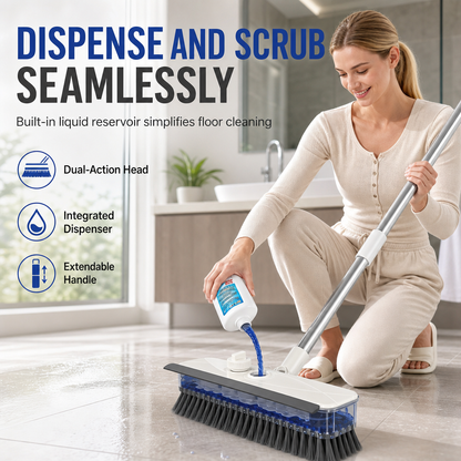 ⏳🔥LIMITED-TIME 50% OFF! ⏰✨ 4-in-1 Liquid Dispensing Floor Brush 🧹💪