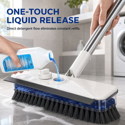 ⏳🔥LIMITED-TIME 50% OFF! ⏰✨ 4-in-1 Liquid Dispensing Floor Brush 🧹💪