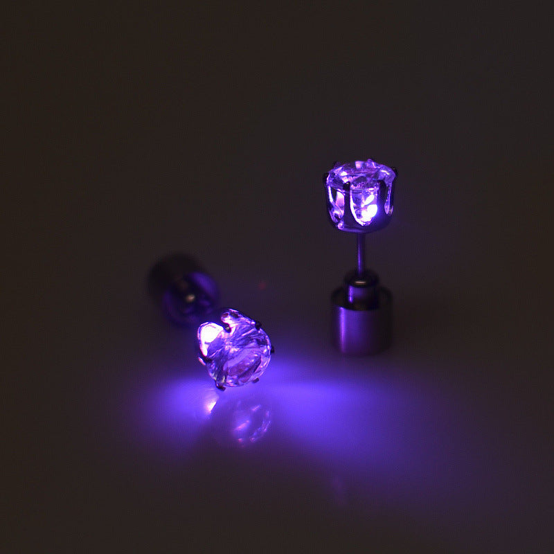 Light-Up LED Crown Stud Earrings – product image