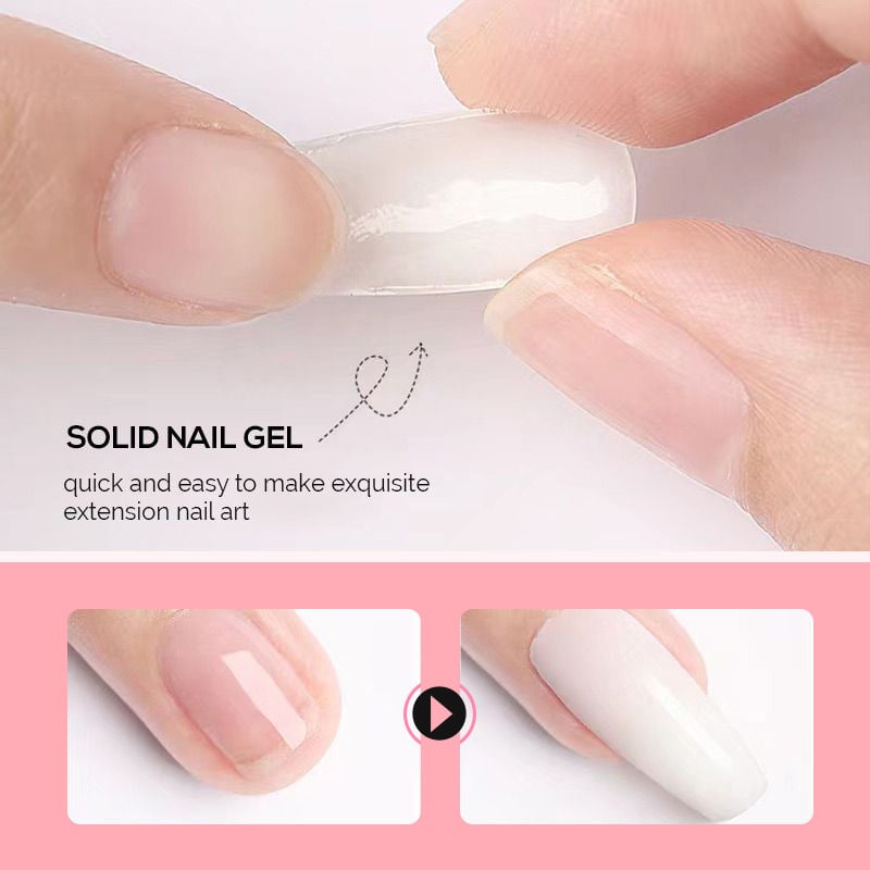🏆Flash Sale Buy 1 Get 1 Free!!⚡50K+ SOLD! Almost Gone-💥💅 Solid Nail Extension Builder Gel — Non-Flowing, Easy to Use 🥳