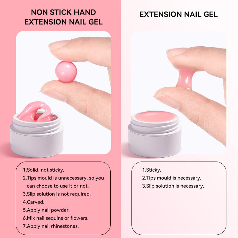 🏆Flash Sale Buy 1 Get 1 Free!!⚡50K+ SOLD! Almost Gone-💥💅 Solid Nail Extension Builder Gel — Non-Flowing, Easy to Use 🥳