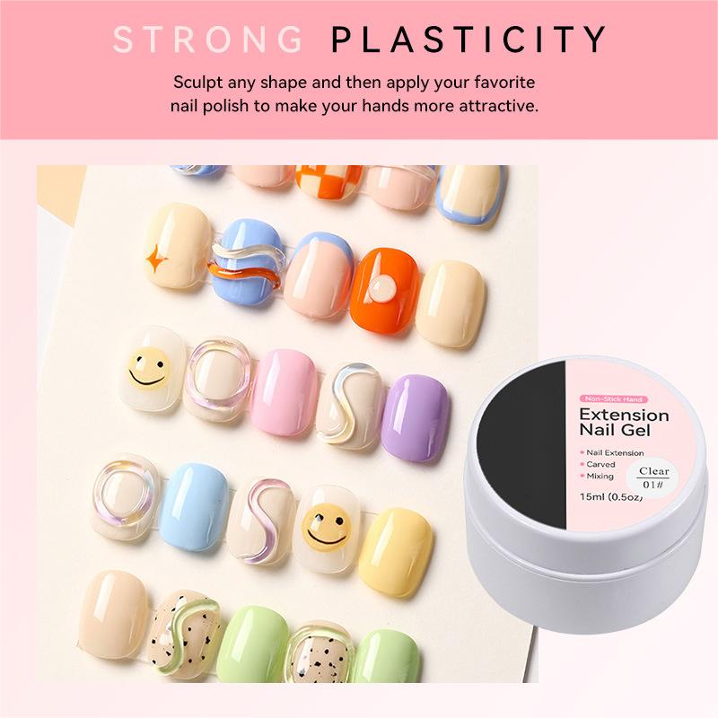 🏆Flash Sale Buy 1 Get 1 Free!!⚡50K+ SOLD! Almost Gone-💥💅 Solid Nail Extension Builder Gel — Non-Flowing, Easy to Use 🥳