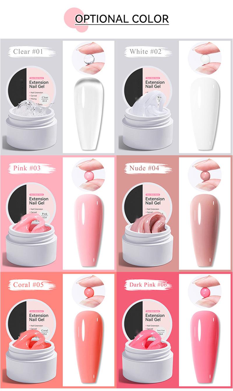🏆Flash Sale Buy 1 Get 1 Free!!⚡50K+ SOLD! Almost Gone-💥💅 Solid Nail Extension Builder Gel — Non-Flowing, Easy to Use 🥳