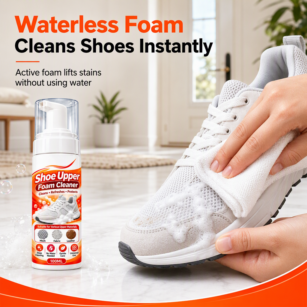 Rinse-Free Multi-Surface Shoe Foam Cleaner