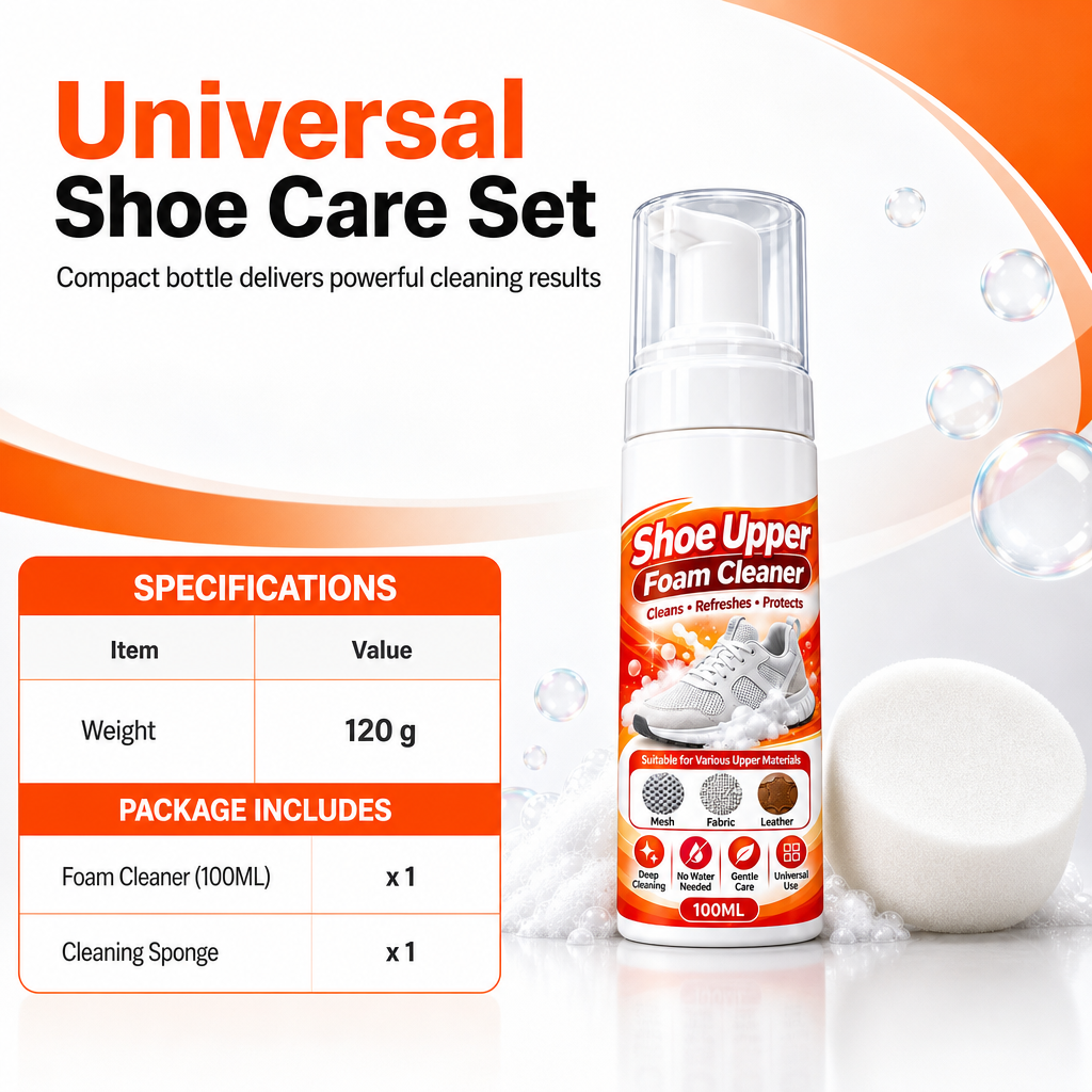 Rinse-Free Multi-Surface Shoe Foam Cleaner
