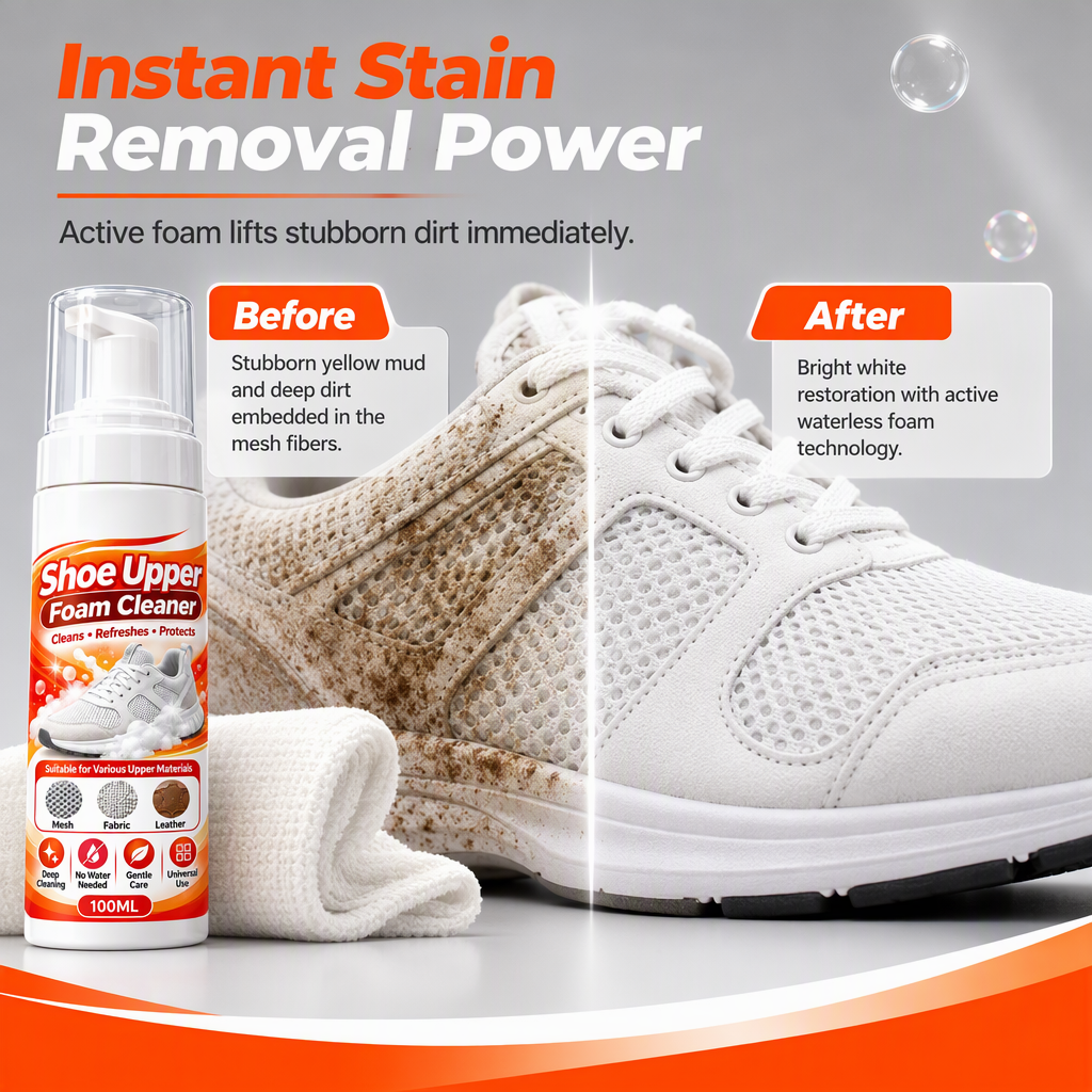 Rinse-Free Multi-Surface Shoe Foam Cleaner