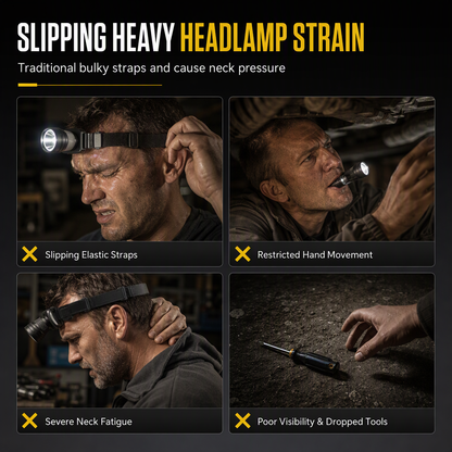 💡Rechargeable LED Headlamp Glasses – Hand-Wave Sensor🔧