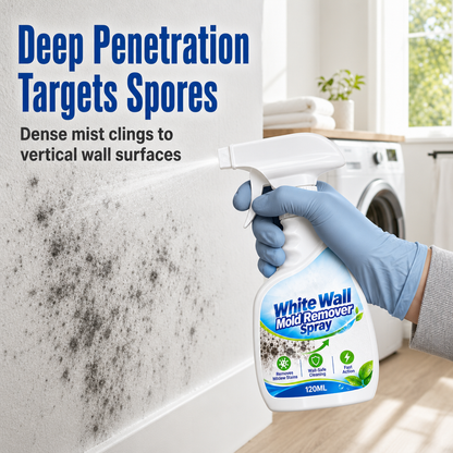 🧴50% OFF NOW! Fast-Acting Wall Mold Remover Spray, Deep Penetrating Mildew Cleaner, Quick Restoration Mold Removal Spray for Home Walls & Bathroom