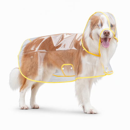 🌧️ LIMITED-TIME 50% OFF! 🐾 Transparent Waterproof Dog Raincoat – Clear Hood, Adjustable Fit, Multi-size 🐶