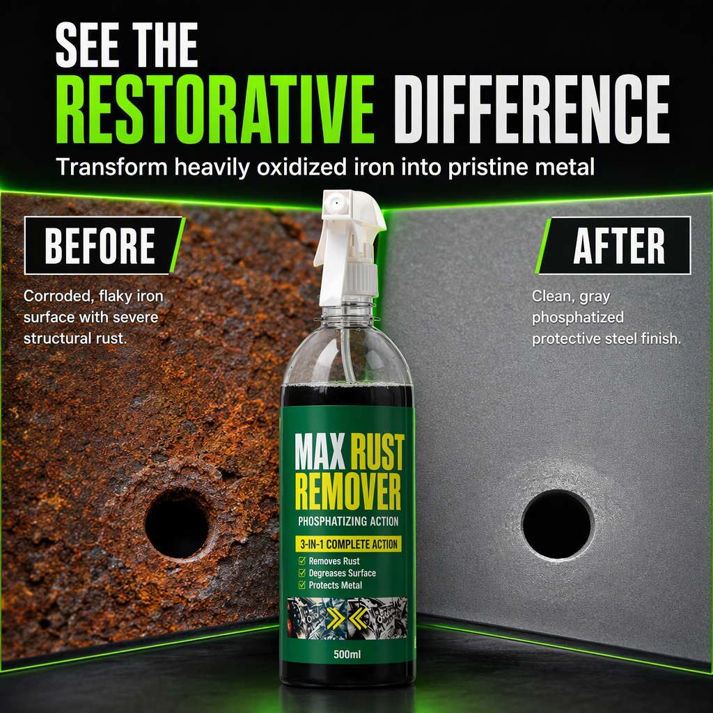 🔧 LIMITED-TIME 50% OFF ✨ 3-in-1 Rust Remover & Phosphating Agent — Degrease, Remove & Prevent 💨