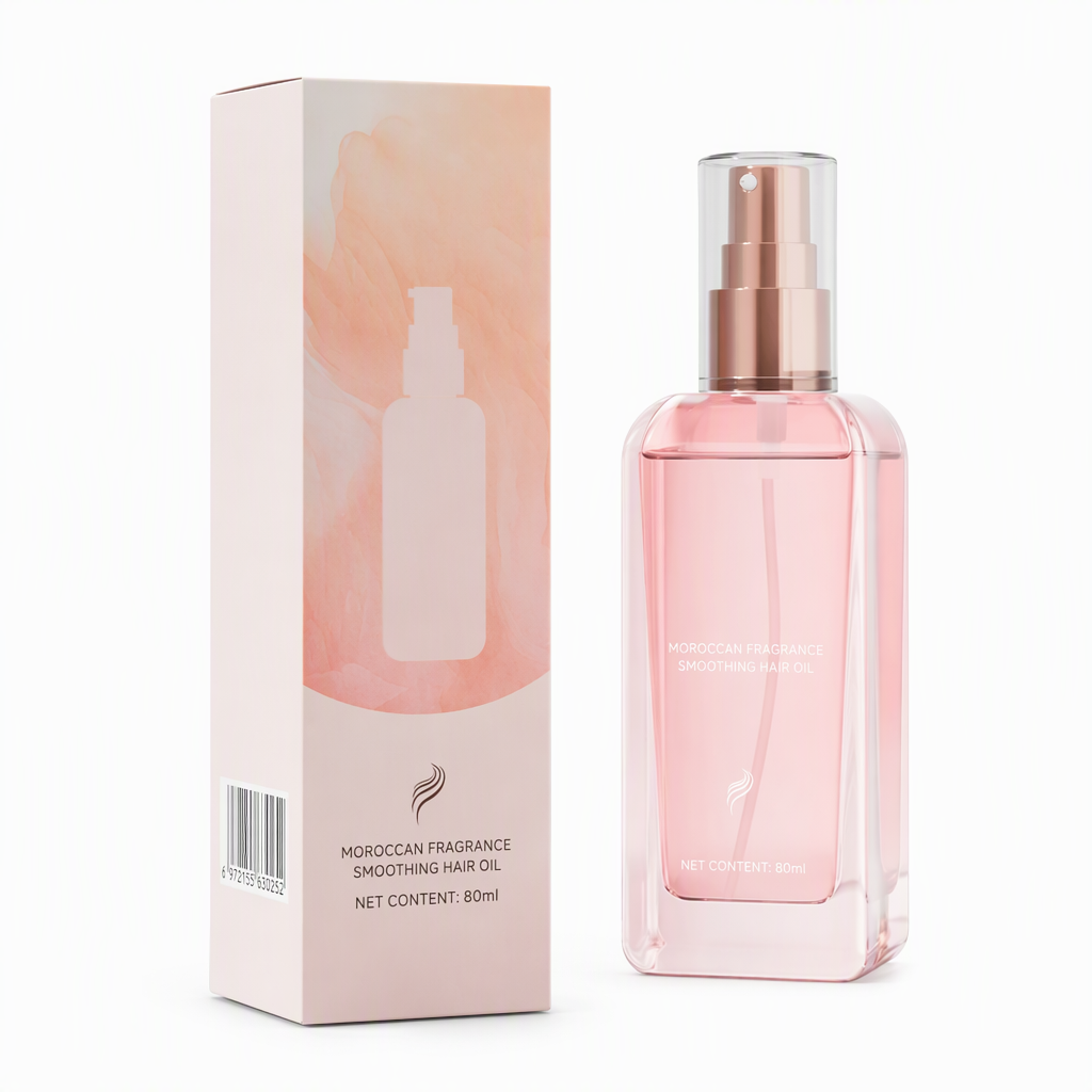 🌸50% OFF NOW! Moroccan Fragrance Hair Oil Spray – Rose Scented Argan Oil Hair Serum, Smoothing Hair Oil to Repair Damaged Cuticles & Eliminate Frizz