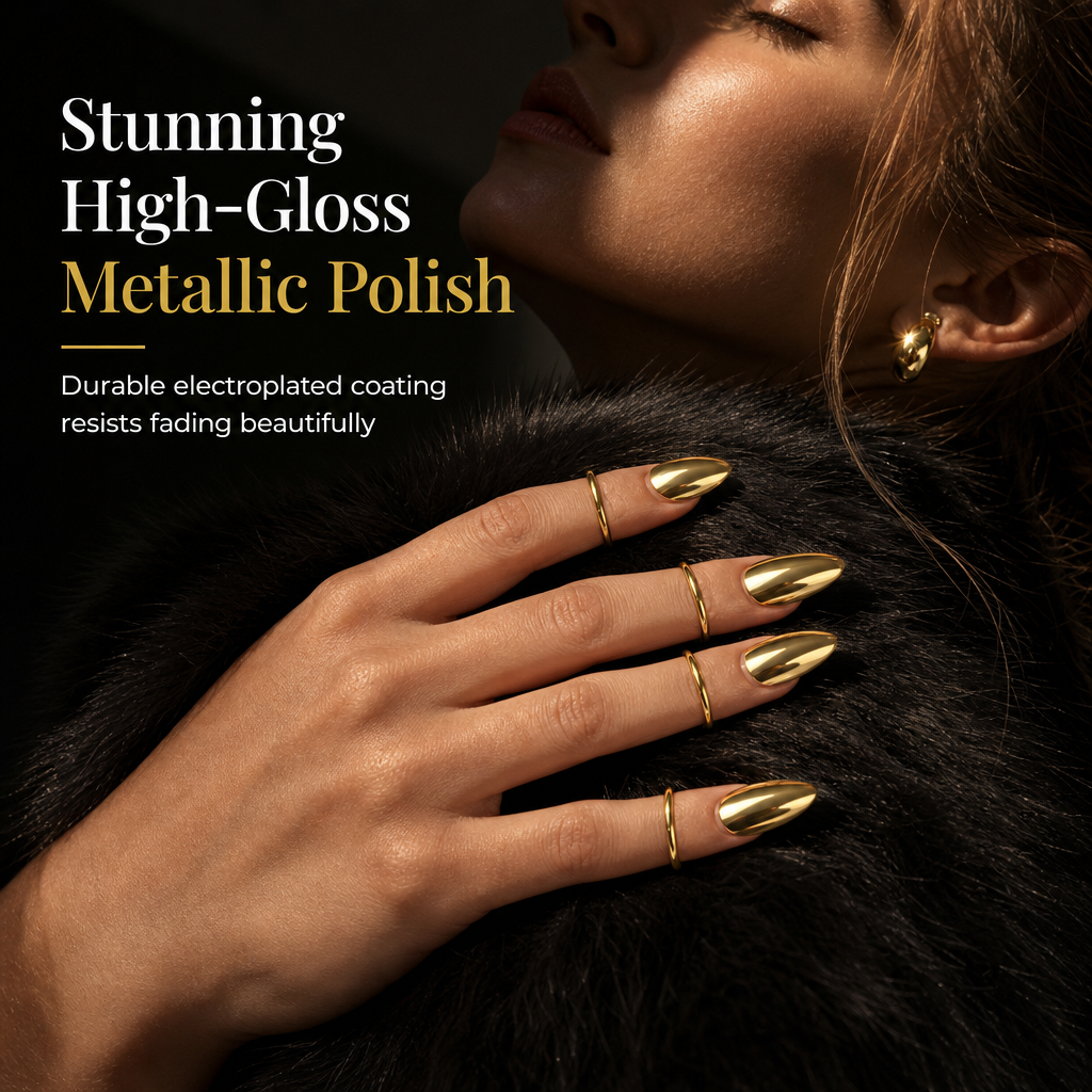 Metal Fingertip Nail Ring Fashion Jewelry Accessory