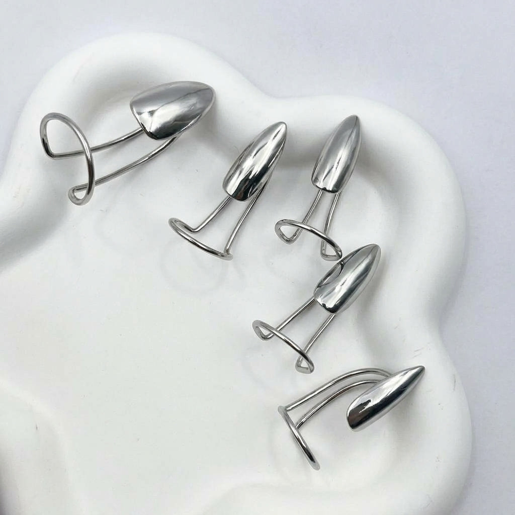 Metal Fingertip Nail Ring Fashion Jewelry Accessory