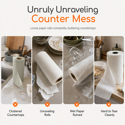 Cute Standing Paper Towel Holder for Kitchen and Bathroom