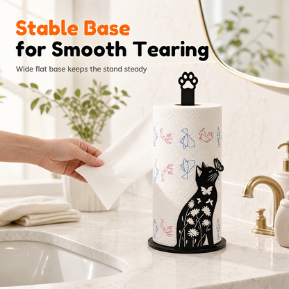 Cute Standing Paper Towel Holder for Kitchen and Bathroom