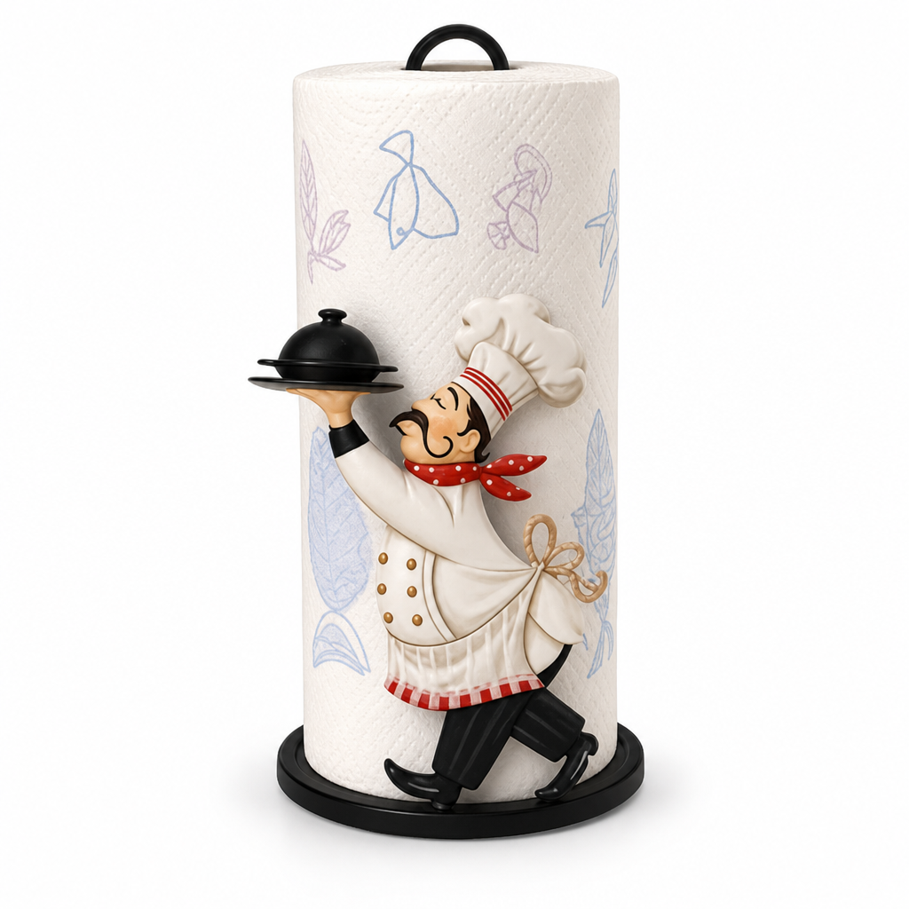 Cute Standing Paper Towel Holder for Kitchen and Bathroom