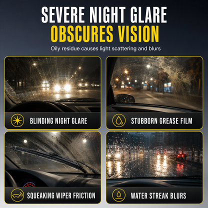 👀 Car Glass Oil Film Remover Spray – Powerful, Fast-Acting, Anti-Glare ✨