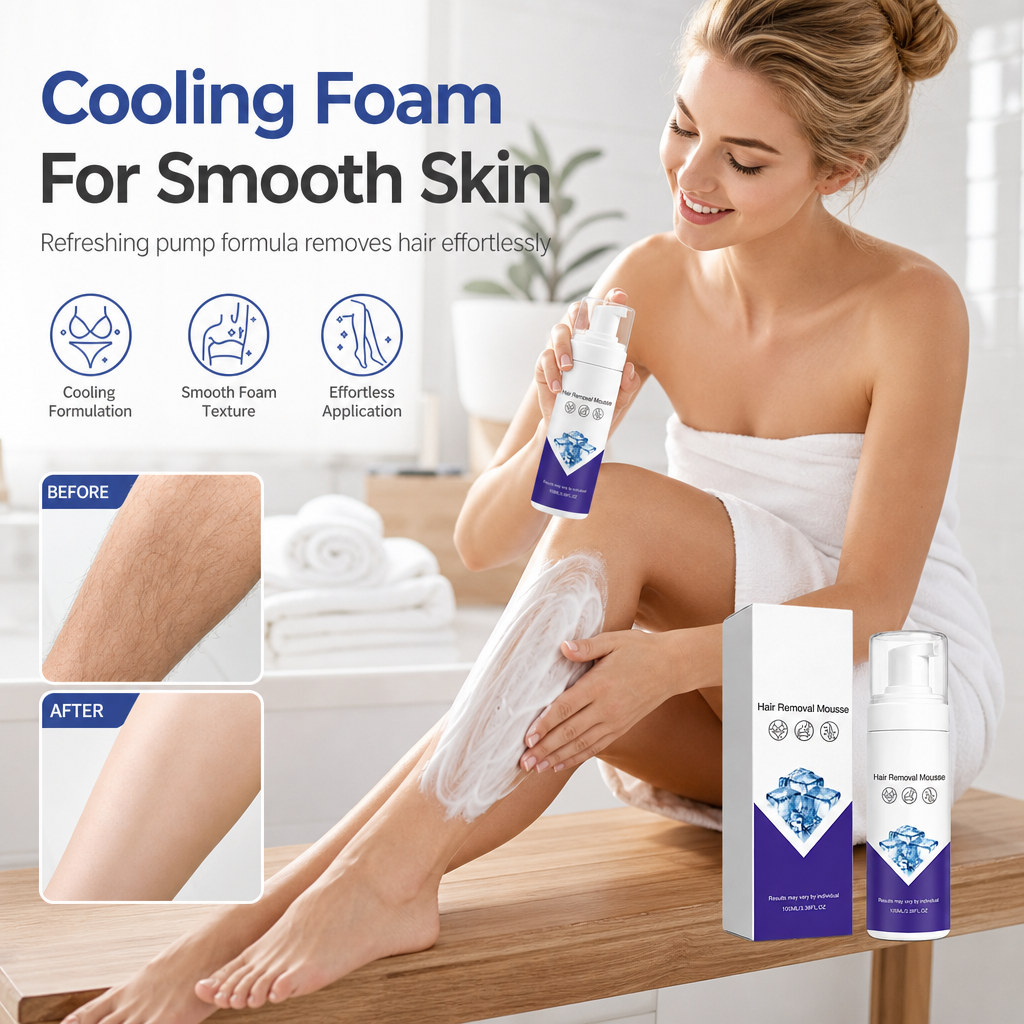 Gentle Hydrating Hair Removal Mousse for Body Hair