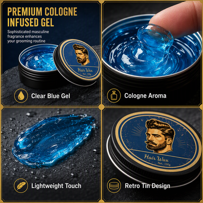 💈50% OFF NOW! Cologne Scented Men's Hair Wax Pomade 130g, Matte Finish Strong Hold Volumizing Hair Styling Wax, Water Soluble Long Lasting Hair Paste