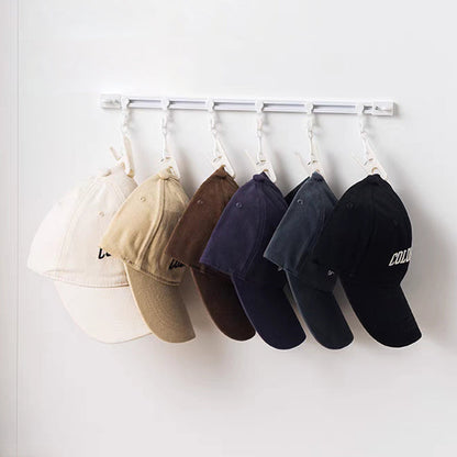 🖤Hot Sale 50% OFF♟️Punch-Free Sliding Track Hooks, Wall/Ceiling/Clamp Mount, Slidable Hanging Hooks for Utensils, Hats, Bags🗜️